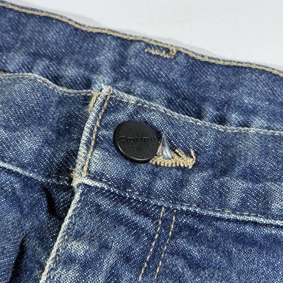 Carhartt FR Denim Utility Jeans 42x32 Blue Fire Resistant Work Pants Distressed - Picture 6 of 13